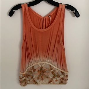 Free people Ombré Flower Crop Top